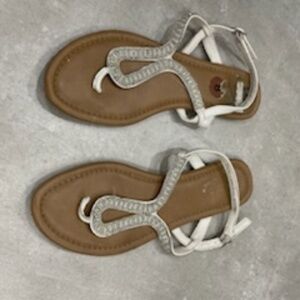 Madeline Stuart Silver Sandals